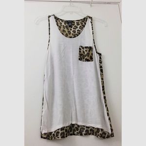 Rue21 Animal Racerback High Low Hem Tank